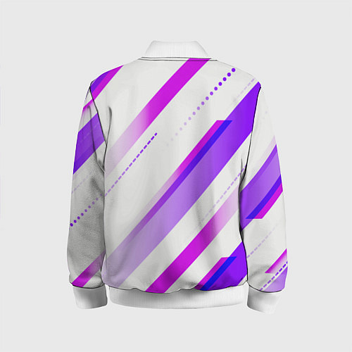 Детский бомбер Color white pink / 3D-Белый – фото 2