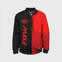 Детский бомбер FAW - red gradient по-вертикали