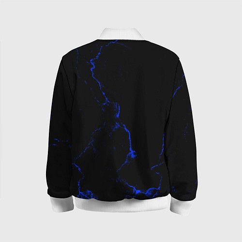 Детский бомбер Color black blue / 3D-Белый – фото 2