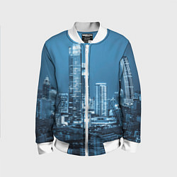 Бомбер детский City, цвет: 3D-белый