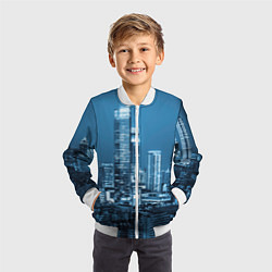 Бомбер детский City, цвет: 3D-белый — фото 2