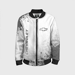 Детский бомбер Chevrolet - white gradient вертикально