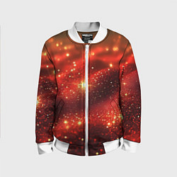 Детский бомбер Красная зернистая текстура