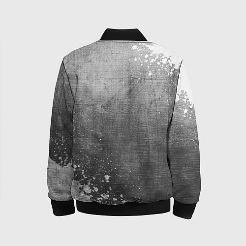 Детский бомбер Bayer 04 - grey gradient вертикально / 3D-Черный – фото 2