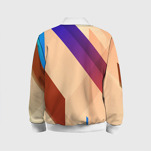Детский бомбер Multicolored / 3D-Белый – фото 2