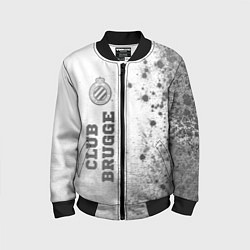 Детский бомбер Club Brugge - white gradient по-вертикали