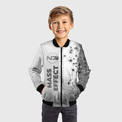 Бомбер детский Mass Effect - white gradient по-вертикали, цвет: 3D-черный — фото 2