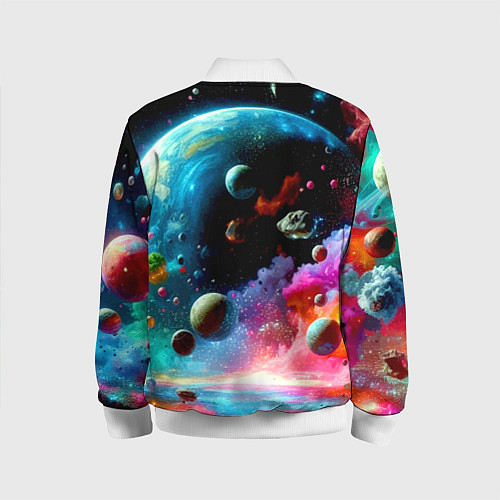 Детский бомбер Том и Джерри летят в ракете - нейроарт / 3D-Белый – фото 2