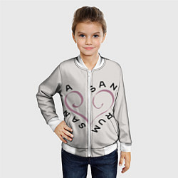 Бомбер детский Sancta sanctorum, цвет: 3D-белый — фото 2