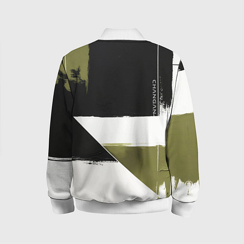 Детский бомбер Changan логотип / 3D-Белый – фото 2