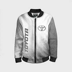 Бомбер детский Toyota - white gradient вертикально, цвет: 3D-черный