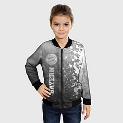 Бомбер детский Bayern - grey gradient по-вертикали, цвет: 3D-черный — фото 2