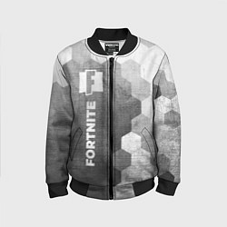 Детский бомбер Fortnite - grey gradient по-вертикали