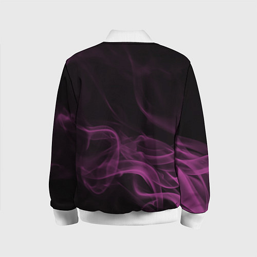 Детский бомбер Color smoke pink / 3D-Белый – фото 2