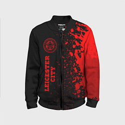 Детский бомбер Leicester City - red gradient по-вертикали