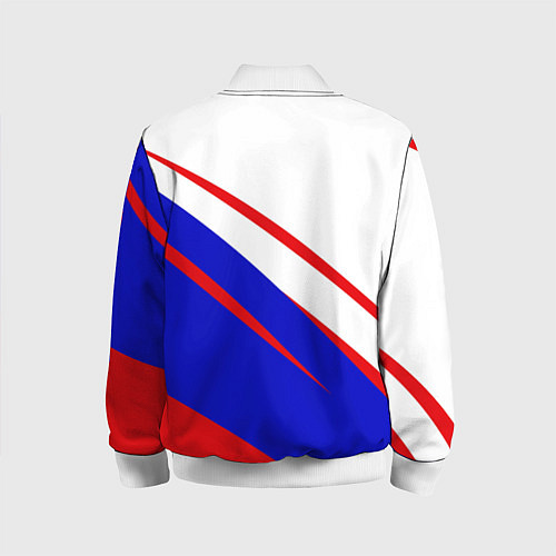 Детский бомбер Россия бело-сине-красный / 3D-Белый – фото 2