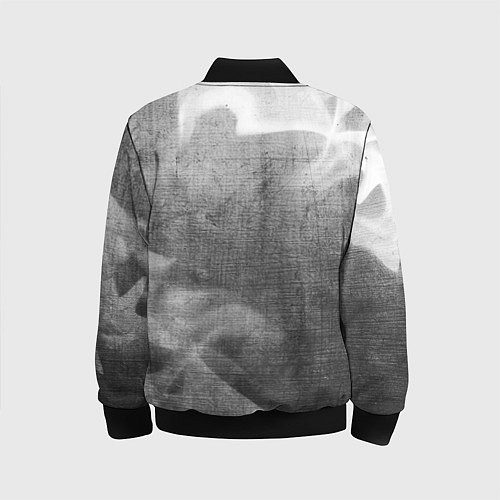 Детский бомбер Great Wall - grey gradient вертикально / 3D-Черный – фото 2