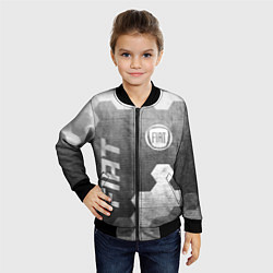 Бомбер детский Fiat - grey gradient вертикально, цвет: 3D-черный — фото 2