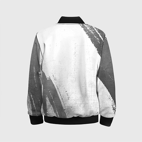 Детский бомбер Exeed - white gradient вертикально / 3D-Черный – фото 2