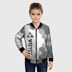 Бомбер детский Zelda - white gradient по-вертикали, цвет: 3D-черный — фото 2