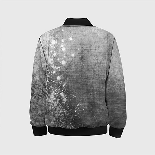 Детский бомбер Great Wall - grey gradient по-вертикали / 3D-Черный – фото 2