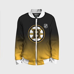 Детский бомбер Бостон Брюинз - градиент