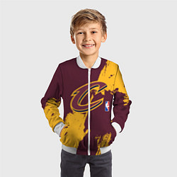 Бомбер детский Cleveland Cavaliers NBA team, цвет: 3D-белый — фото 2