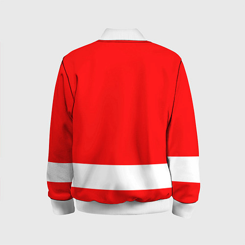 Детский бомбер Detroit Red Wings hockey / 3D-Белый – фото 2