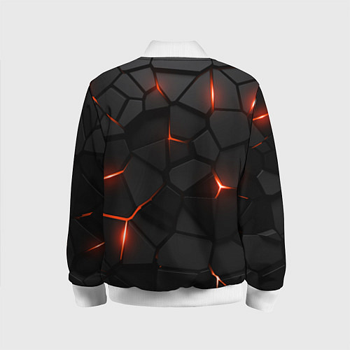 Детский бомбер Эдмонтон Ойлерз - НХЛ хоккей / 3D-Белый – фото 2