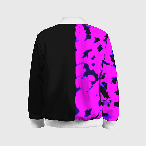 Детский бомбер Monster energy neon camo / 3D-Белый – фото 2