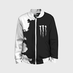 Детский бомбер Monster energy краски белые