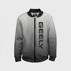 Детский бомбер Geely серый текстурный