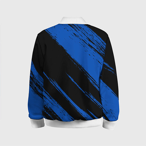 Детский бомбер Колорадо Эвеланш - синий и черный / 3D-Белый – фото 2