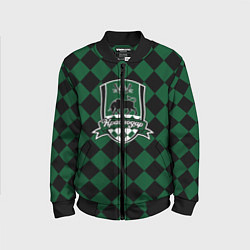 Бомбер детский Краснодар футбол, цвет: 3D-черный