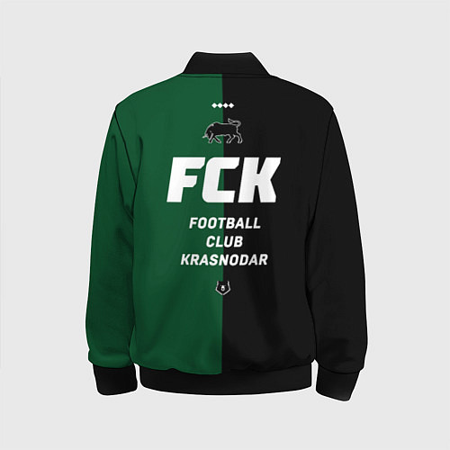 Детский бомбер Krasnodar football / 3D-Черный – фото 2