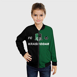 Бомбер детский Krasnodar football, цвет: 3D-черный — фото 2