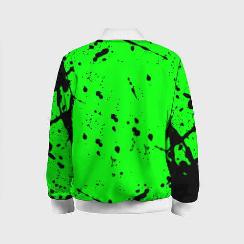 Детский бомбер Monster energy кислотные брызги / 3D-Белый – фото 2