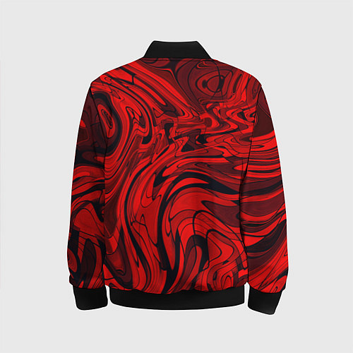 Детский бомбер Красный смешение пластика / 3D-Черный – фото 2