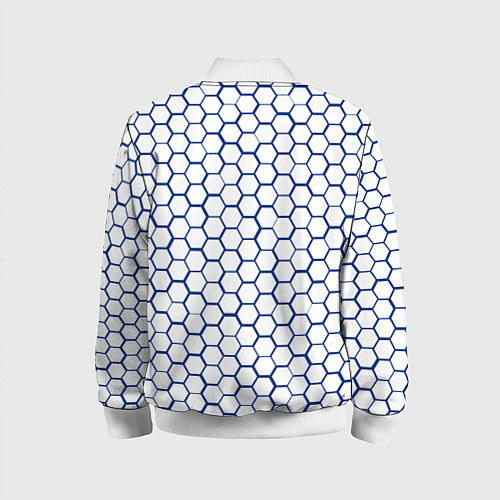 Детский бомбер Монреаль Канадиенс - белые соты / 3D-Белый – фото 2
