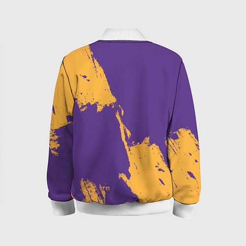 Детский бомбер Lakers NBA / 3D-Белый – фото 2