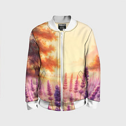 Детский бомбер Поле цветочное