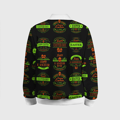 Детский бомбер Easter holidays / 3D-Белый – фото 2