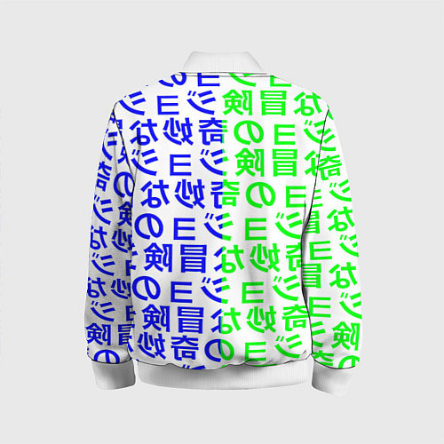 Детский бомбер Pokemon japan pattern / 3D-Белый – фото 2