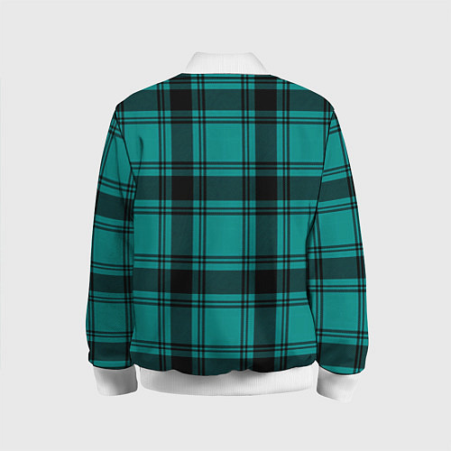 Детский бомбер Checkered dark blue / 3D-Белый – фото 2