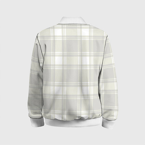 Детский бомбер Checked white completely / 3D-Белый – фото 2