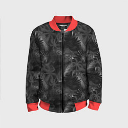 Детский бомбер Palm black and white