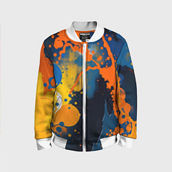 Детский бомбер Краска на стене