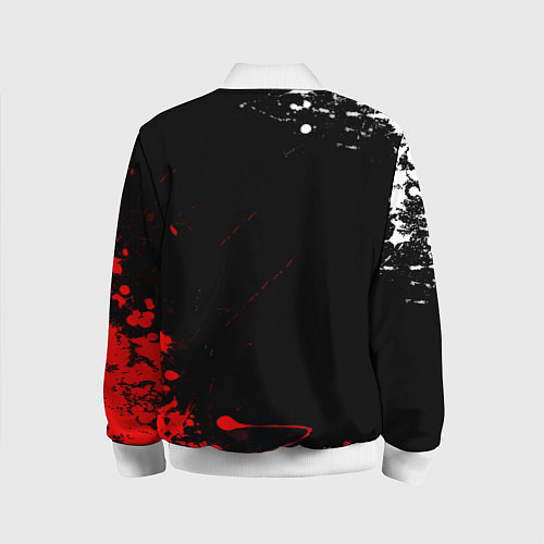 Детский бомбер Doom краски всплеск / 3D-Белый – фото 2