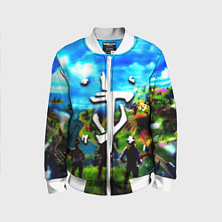 Детский бомбер Fortnite x doom logo