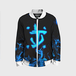 Детский бомбер Дум огонь лого